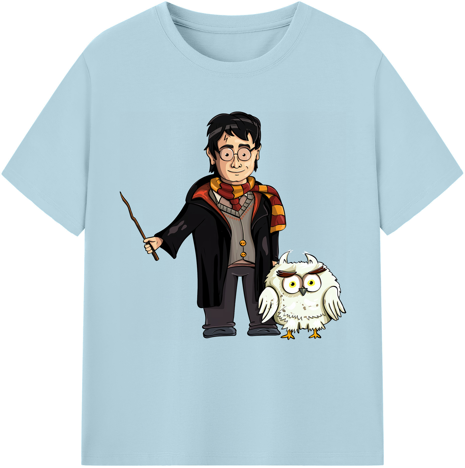 （画像用） Harry Potter ハリー・ポッターシリーズ 綿100％半袖Tシャツ（フロントプリント）